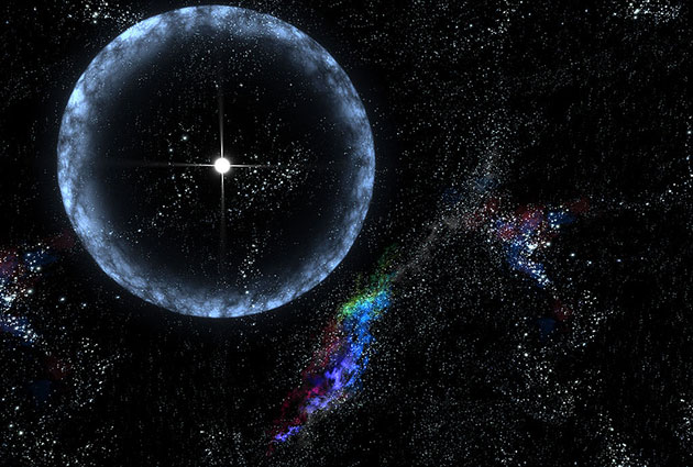 Künstlerische Darstellung eines Magnetars (Illu.). Copyright: Gemeinfrei